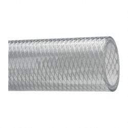 Made in USA - 1-1/2" ID x 1-15/16" OD, 7/32" Wall Thickness, Cut to Length (50' Standard Length) PVC Tube - Clear, 80 Max psi, 80 Hardness - Eagle Tool & Supply