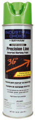 Rust-Oleum - 17 fl oz Green Marking Paint - 600' to 700' Coverage at 1" Wide, Water-Based Formula - Eagle Tool & Supply