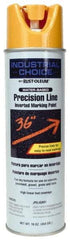 Rust-Oleum - 17 fl oz Yellow Marking Paint - 600' to 700' Coverage at 1" Wide, Water-Based Formula - Eagle Tool & Supply