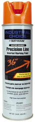 Rust-Oleum - 17 fl oz Orange Marking Paint - 600' to 700' Coverage at 1" Wide, Water-Based Formula - Eagle Tool & Supply