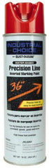 Rust-Oleum - 17 fl oz Red Marking Paint - 600' to 700' Coverage at 1" Wide, Water-Based Formula - Eagle Tool & Supply