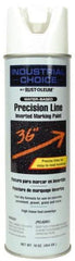 Rust-Oleum - 17 fl oz White Marking Paint - 600' to 700' Coverage at 1" Wide, Water-Based Formula - Eagle Tool & Supply