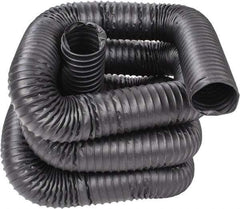 Hi-Tech Duravent - 4" ID, 25' Long, Neoprene Coated Polyester Blower & Duct Hose - Black, 6-1/2" Bend Radius, 22 In/Hg, 25 Max psi, -40 to 250°F, Chemical and Abrasion Resistant - Eagle Tool & Supply