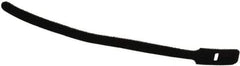 Thomas & Betts - 9" Long Black Nylon & Polyethylene Hook & Loop Strap - 40 Lb Tensile Strength, 1/16" Thick, 50.8mm Max Bundle Diam - Eagle Tool & Supply