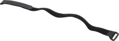 Thomas & Betts - 18" Long Black Nylon Hook & Loop Strap - 50 Lb Tensile Strength, 1/16" Thick, 127mm Max Bundle Diam - Eagle Tool & Supply