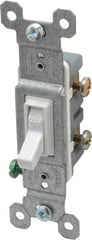 Pass & Seymour - 1 Pole, 120 VAC, 15 Amp, Specification Grade, Toggle, Wall and Dimmer Light Switch - 1-1/4 Inch Wide x 3.281 Inch High - Eagle Tool & Supply