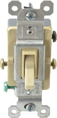 Pass & Seymour - 3 Pole, 120 VAC, 15 Amp, Specification Grade, Toggle, Wall and Dimmer Light Switch - 1-1/4 Inch Wide x 3.281 Inch High - Eagle Tool & Supply