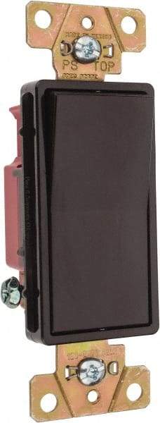 Pass & Seymour - 1 Pole, 120 to 277 VAC, 20 Amp, Specification Grade, Rocker, Wall and Dimmer Light Switch - 1.3 Inch Wide x 4.2 Inch High - Eagle Tool & Supply