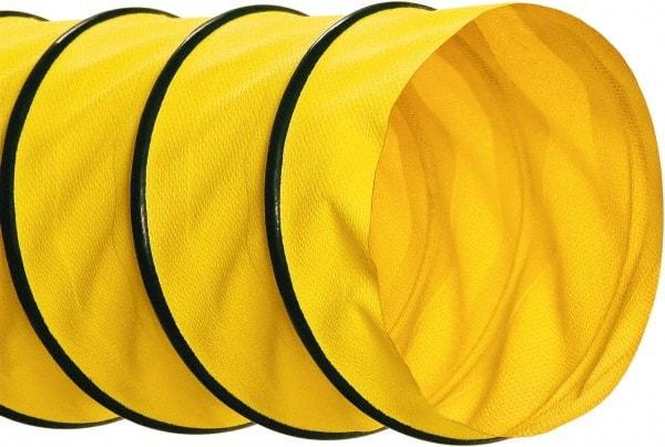 Hi-Tech Duravent - 16" ID, 25' Long, Polyester Blower & Duct Hose - Yellow, 8" Bend Radius, 4.1 In/Hg, 9.7 Max psi, -40 to 250°F - Eagle Tool & Supply