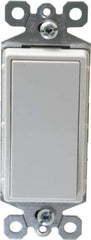 Pass & Seymour - 1 Pole, 120 to 277 VAC, 15 Amp, Specification Grade, Rocker, Wall and Dimmer Light Switch - 1.43 Inch Wide x 4.19 Inch High - Eagle Tool & Supply