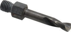 Hertel - 0.191" Drill Bit, Screw Machine, High Speed Steel, Threaded Shank Drill Bit - Eagle Tool & Supply