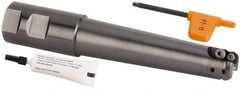 Kennametal - 1" Cut Diam, 1-1/4" Shank Diam, 7.03" OAL, Indexable Copy End Mill - Weldon Shank - Eagle Tool & Supply