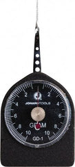 Jonard Tools - 0.02 Lb. Capacity, Mechanical Tension and Compression Force Gage - 0.25 gf Resolution, Aluminum Housing - Eagle Tool & Supply