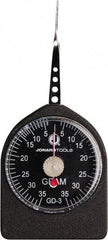 Jonard Tools - 0.08 Lb. Capacity, Mechanical Tension and Compression Force Gage - 1 gf Resolution, Aluminum Housing - Eagle Tool & Supply