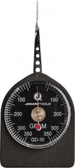 Jonard Tools - 0.11 Lb. Capacity, Mechanical Tension and Compression Force Gage - 10 gf Resolution, Aluminum Housing - Eagle Tool & Supply