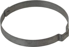 Oetiker - 54.4 to 57.5mm, Zinc-Plated 1-Ear Clamp - 2-1/4" Noml Size, 10mm Inner Width, 7mm Wide x 0.75mm Thick, Carbon Steel - Eagle Tool & Supply