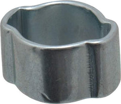 Oetiker - 5 to 7mm, Zinc-Plated 2-Ear Clamp - 1/4" Noml Size, 3.14mm Inner Width, 6mm Wide x 0.7mm Thick, Carbon Steel - Eagle Tool & Supply