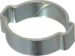 Oetiker - 22.5 to 27mm, Zinc-Plated 2-Ear Clamp - 1" Noml Size, 7.07mm Inner Width, 10mm Wide x 1.5mm Thick, Carbon Steel - Eagle Tool & Supply