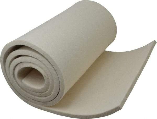 Made in USA - 3/8 Inch Thick x 60 Inch Wide x 12 Inch Long, Pressed Wool Felt Sheet - 6 Lbs/Square Yd., White, 500 psi - Eagle Tool & Supply