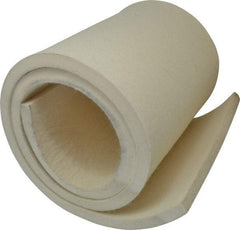 Made in USA - 5/8 Inch Thick x 60 Inch Wide x 12 Inch Long, Pressed Wool Felt Sheet - 10 Lbs/Square Yd., White, 500 psi - Eagle Tool & Supply