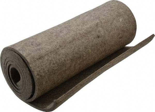 Made in USA - 1/4 Inch Thick x 60 Inch Wide x 12 Inch Long, Pressed Wool Felt Sheet - 4 Lbs/Square Yd., Gray, 400 psi - Eagle Tool & Supply