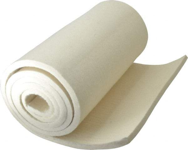 Made in USA - 3/8 Inch Thick x 66 Inch Wide x 12 Inch Long, Pressed Wool Felt Sheet - 4.6 Lbs/Square Yd., White, 400 psi - Eagle Tool & Supply