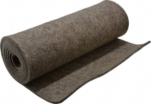 Made in USA - 3/16 Inch Thick x 72 Inch Wide x 12 Inch Long, Pressed Wool Felt Sheet - 2.3 Lbs/Square Yd., Gray, 250 psi - Eagle Tool & Supply