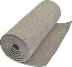 Made in USA - 1/4 Inch Thick x 72 Inch Wide x 12 Inch Long, Pressed Wool Felt Sheet - 3.1 Lbs/Square Yd., Gray, 250 psi - Eagle Tool & Supply