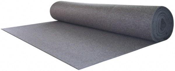 Made in USA - 1/2 Inch Thick x 72 Inch Wide x 60 Inch Long, Pressed Wool Felt Sheet - 4.2 Lbs/Square Yd., Gray, 75 psi - Eagle Tool & Supply