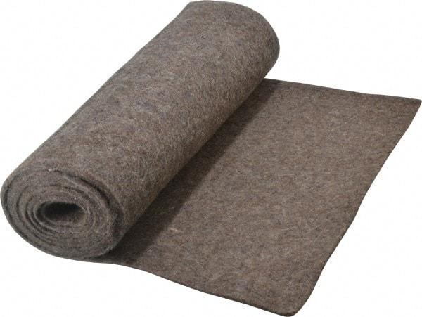 Made in USA - 1/8 Inch Thick x 72 Inch Wide x 12 Inch Long, Pressed Wool Felt Sheet - 1.1 Lbs/Square Yd., Gray, 75 psi - Eagle Tool & Supply