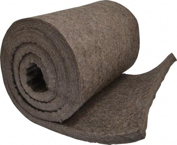 Made in USA - 3/4 Inch Thick x 72 Inch Wide x 12 Inch Long, Pressed Wool Felt Sheet - 6.4 Lbs/Square Yd., Gray, 75 psi - Eagle Tool & Supply