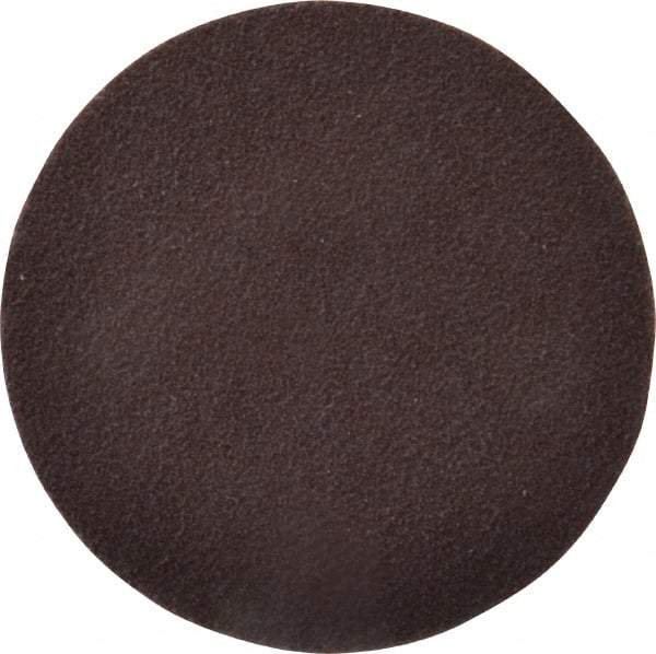 Norton - 2" Diam, 120 Grit Aluminum Oxide Adhesive PSA Disc - Medium Grade, Brown, X Weighted Backing, Flexible - Eagle Tool & Supply