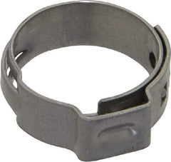 Oetiker - Stepless Ear Clamp - 11/16" Noml Size, 8mm Inner Width, 7mm Wide x 0.6mm Thick, Stainless Steel - Eagle Tool & Supply