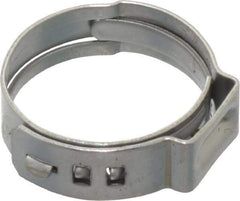 Oetiker - Stepless Ear Clamp - 3/4" Noml Size, 10mm Inner Width, 7mm Wide x 0.6mm Thick, Stainless Steel - Eagle Tool & Supply