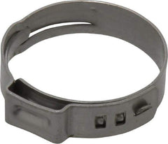 Oetiker - Stepless Ear Clamp - 1" Noml Size, 10mm Inner Width, 7mm Wide x 0.6mm Thick, Stainless Steel - Eagle Tool & Supply