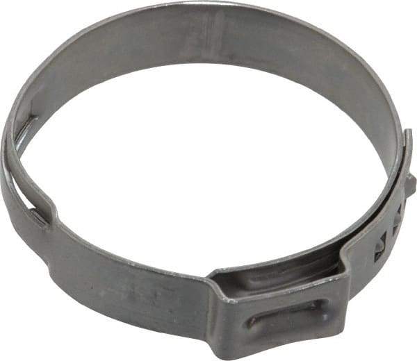 Oetiker - Stepless Ear Clamp - 1-3/16" Noml Size, 10mm Inner Width, 7mm Wide x 0.6mm Thick, Stainless Steel - Eagle Tool & Supply