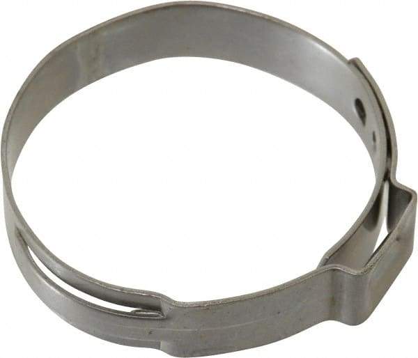 Oetiker - Stepless Ear Clamp - 1-5/16" Noml Size, 10mm Inner Width, 7mm Wide x 0.6mm Thick, Stainless Steel - Eagle Tool & Supply