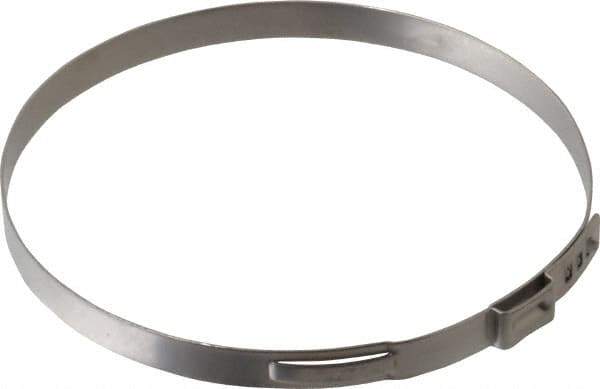 Oetiker - Stepless Ear Clamp - 3-5/16" Noml Size, 10mm Inner Width, 7mm Wide x 0.6mm Thick, Stainless Steel - Eagle Tool & Supply