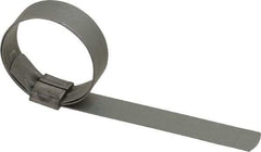 IDEAL TRIDON - 1-1/2" ID Galvanized Steel Preformed J-Type Clamp - 5/8" Wide, 0.03" Thick - Eagle Tool & Supply