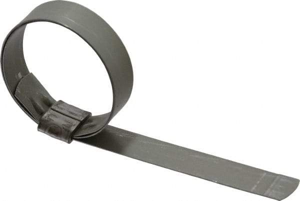 IDEAL TRIDON - 1-3/4" ID, Galvanized Steel Preformed J-Type Clamp - 5/8" Wide x 0.03" Thick - Eagle Tool & Supply