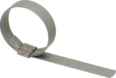 IDEAL TRIDON - 2" ID, Galvanized Steel Preformed J-Type Clamp - 5/8" Wide x 0.03" Thick - Eagle Tool & Supply