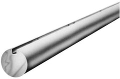 Made in USA - 1-1/2" Diam, 4' Long, 1045 Steel Keyed Round Linear Shafting - 3/8" Key - Eagle Tool & Supply