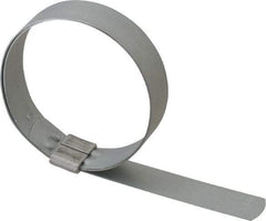 IDEAL TRIDON - 2-3/4" ID, Galvanized Steel Preformed J-Type Clamp - 3/4" Wide x 0.03" Thick - Eagle Tool & Supply