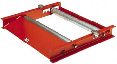 Made in USA - 28 Inches Max Width Reel Winder Roller Stand - 1,500 Lbs. Load Limit, 1 Reel Limit, 28 Inches Long x 31-1/2 Inches Wide x 4 Inches High, Structural Channel Frame with 6 Roller Positions - Eagle Tool & Supply