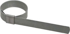 IDEAL TRIDON - 1-1/2" ID Galvanized Steel Preformed Center Punch Clamp - 5/8" Wide, 0.025" Thick - Eagle Tool & Supply