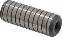 Holo-Krome - 3/4" Diam x 2" Pin Length 4000 Alloy Steel Pull Out Dowel Pin - Black Luster Finish, C 47-58 & C 60 (Surface) Hardness, 1 Beveled & 1 Threaded End - Eagle Tool & Supply