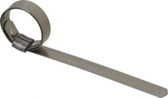 IDEAL TRIDON - 13/16" ID, Grade 201, Stainless Steel Preformed J-Type Clamp - 3/8" Wide x 0.025" Thick - Eagle Tool & Supply