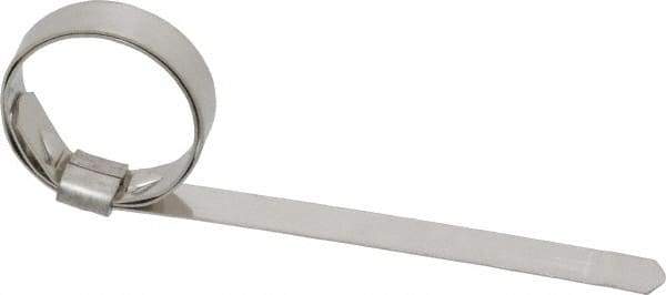 IDEAL TRIDON - 1" ID, Grade 201, Stainless Steel Preformed J-Type Clamp - 3/8" Wide x 0.025" Thick - Eagle Tool & Supply