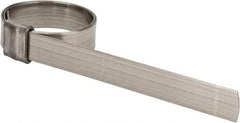 IDEAL TRIDON - 1-1/4" ID, Grade 201, Stainless Steel Preformed J-Type Clamp - 1/2" Wide x 0.03" Thick - Eagle Tool & Supply