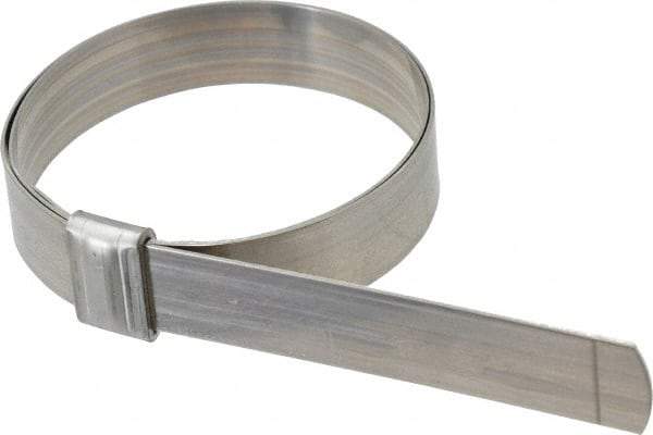 IDEAL TRIDON - 2-3/4" ID, Grade 201, Stainless Steel Preformed J-Type Clamp - 3/4" Wide x 0.03" Thick - Eagle Tool & Supply